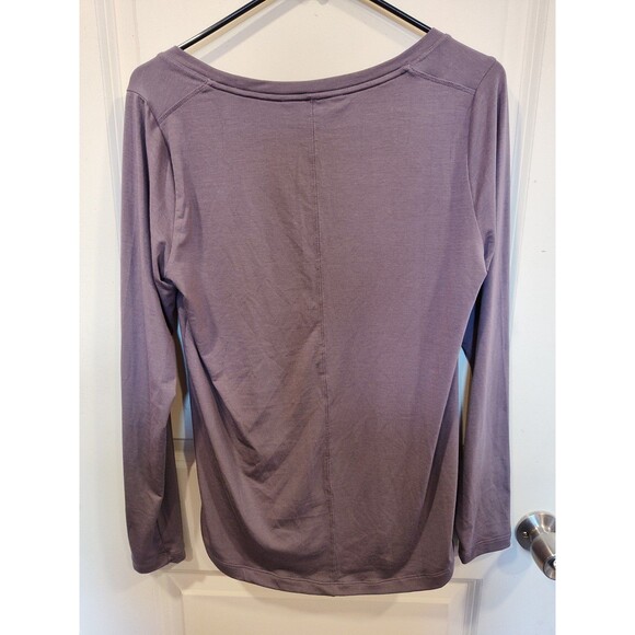Women's Athleta Stratus II Long Sleeve Scoop Neck Top Purple XS - Picture 2 of 6